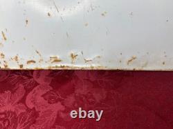 Panneau publicitaire en métal pour les fours à micro-ondes GE vintage, rustique et industriel 21 x 17