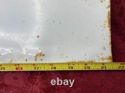 Panneau publicitaire en métal pour les fours à micro-ondes GE vintage, rustique et industriel 21 x 17