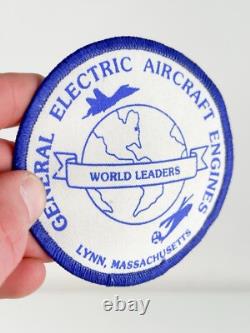 Patch vintage NOS General Electric River Works moteurs d'avion Lynn Mass patch