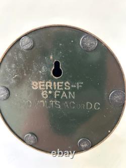 Petit ventilateur vintage General Electric à pales en laiton 6 séries F fonctionne bien