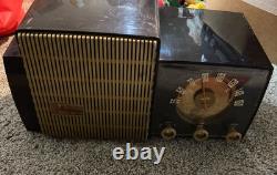 Phonographe vintage GE modèle 431 Radio AM Deluxe avec manuel d'instructions original