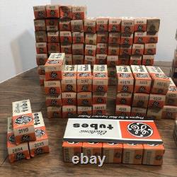 Pièces non testées 160+ tubes électroniques vintage General Electric GE assortis en lot
