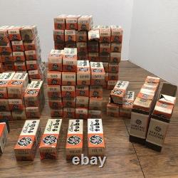 Pièces non testées 160+ tubes électroniques vintage General Electric GE assortis en lot