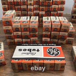Pièces non testées 160+ tubes électroniques vintage General Electric GE assortis en lot