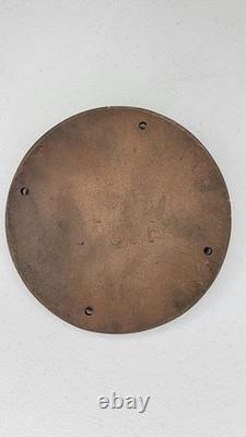 Plaque Émaillée Vintage GE Émblème Métallique General Electric 4,5 Pouces