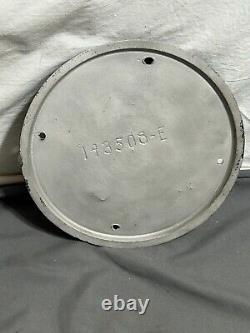 Plaque en fonte d'aluminium vintage de 7 pouces de diamètre General Electric GE 143508-E