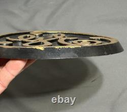 Plaque en fonte d'aluminium vintage de 7 pouces de diamètre General Electric GE 143508-E