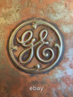 Plaque en métal de couverture de turbine de machine en acier Vtg GE General Electric 15-1/2