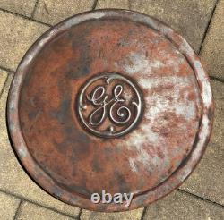 Plaque en métal de couverture de turbine de machine en acier Vtg GE General Electric 15-1/2