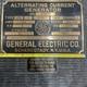 Plaque En Métal Vintage Ge General Electric Générateur De Courant Alternatif 1918