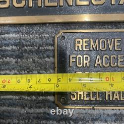 Plaque en métal vintage GE General Electric Générateur de courant alternatif 1918