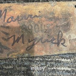 Plaque en métal vintage GE General Electric Générateur de courant alternatif 1918