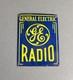 Plaque En Porcelaine Vintage General Electric 14 Ge Pour Radio, Voiture, Essence, Moto, Huile