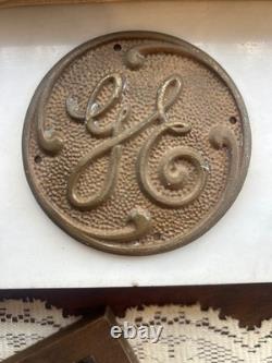 Plaque vintage en bronze General Electric