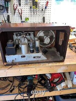 Pour La Réparation Vintage General Electric Ge He-74 Tube Radio Wood 1939 Am Shortwave