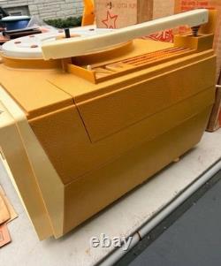 Projecteur phonoviseur Show'N Tell General Electric vintage A651 couleur caramel écossais