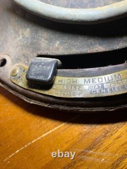 Projet de ventilateur GE General Electric antique de 100 ans avec 4 pales en laiton de 12 pouces