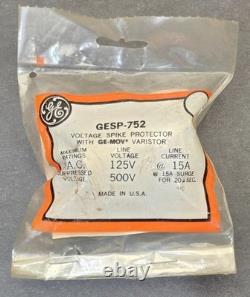 Protecteur de surtension vintage GE GESP-752 avec varistance MOV, complet avec emballage
