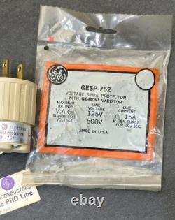 Protecteur de surtension vintage GE GESP-752 avec varistance MOV, complet avec emballage