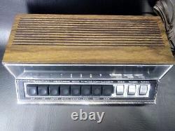 RARE Général Electric C4390B AM/FM Radio-réveil Vintage à Tubes RARE Horloge des années 70