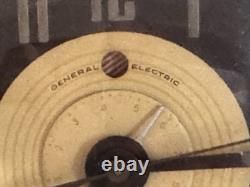 RARE HORLOGE DE PROPELLER D'AVION VINTAGE GENERAL ELECTRIC DES ANNÉES 1940 EUREKA ALARME FONCTIONNE