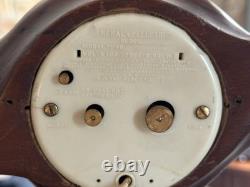RARE HORLOGE DE PROPELLER D'AVION VINTAGE GENERAL ELECTRIC DES ANNÉES 1940 EUREKA ALARME FONCTIONNE