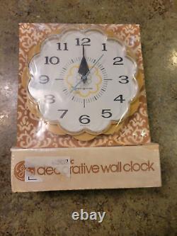 RARE Horloge Électrique Murale Décorative GE Vintage Modèle 2150 7 SCELLÉE USA