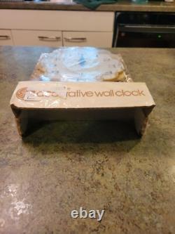 RARE Horloge Électrique Murale Décorative GE Vintage Modèle 2150 7 SCELLÉE USA
