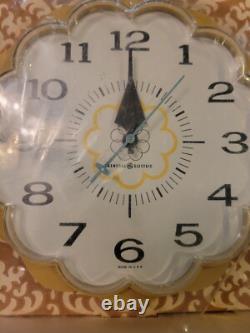 RARE Horloge Électrique Murale Décorative GE Vintage Modèle 2150 7 SCELLÉE USA