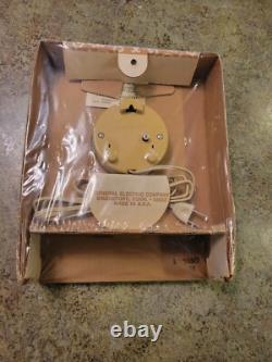 RARE Horloge Électrique Murale Décorative GE Vintage Modèle 2150 7 SCELLÉE USA