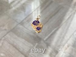 RARE Pendentif de Service de 20 Ans Vintage General Electric GE 1/10 10K GF Or