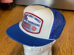 RARE ! VINTAGE Casquette Trucker GE General Electric Snapback Patch Drives Tank/Turret