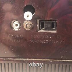 RARE Vtg 1955 GE Réveil Radio à Tube AM Modèle 911D en état de marche