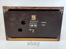 RARE radio à lampes General Electric C-103 vintage des années 1950, coffret en acajou