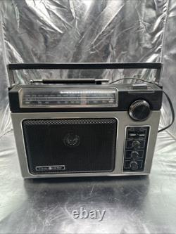 Radio AM/FM Longue Portée Vintage General Electric Boom Box Modèle #7-2880b