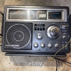 Radio GE 7-2990A Vintage AM FM à ondes courtes avec compteur numérique et grand haut-parleur