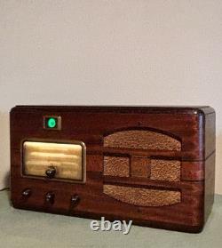 Radio Général Électrique F-74 Magic Eye Art Déco Original Vintage 1937