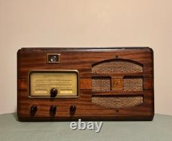 Radio Général Électrique F-74 Magic Eye Art Déco Original Vintage 1937