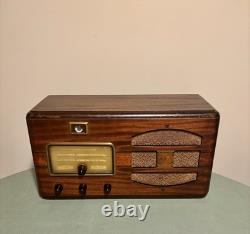 Radio Général Électrique F-74 Magic Eye Art Déco Original Vintage 1937