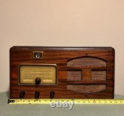 Radio Général Électrique F-74 Magic Eye Art Déco Original Vintage 1937