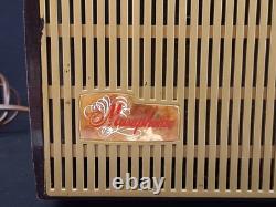 Radio Phono Musaphonic General Electric Bourgogne Tourbillon Vintage Mi-siècle