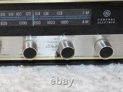 Radio Stéréo AM/FM Vintage Rarissime GE General Electric modèle T2020A et 2 Enceintes