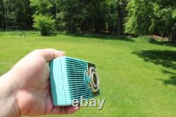 Radio Transistor Ancienne Aqua Général Électrique Vintage Époque Eames du Milieu du Siècle