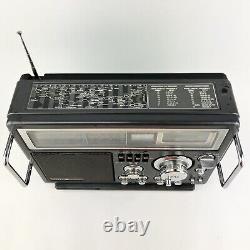 Radio à Ondes Courtes Portable 6 Bandes AM/FM Vintage GE General Electric 7-2990A Testée