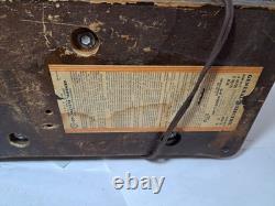 Radio à tube AM à ondes courtes General Electric GE vintage RARE en état de fonctionnement