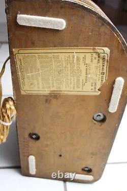 Radio à tube rectangulaire en bois GE GENERAL ELECTRIC Vintage H-624, voix déformées