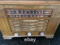 Radio à tube vintage General Electric J-620 J-62 Coffre au trésor Radio Rare