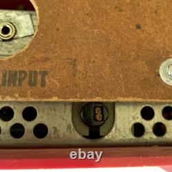 Radio à tubes AM modèle 471 de General Electric de 1955, rouge et blanc vintage, véritable charmeur