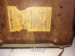 Radio à tubes Vintage Ge General Electric Modèle 404 Bandes AM Pièces Réparation