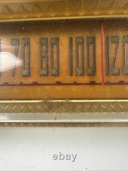 Radio à tubes vintage General Electric modèle 423 ivoire de 1951 fonctionne PROP TV